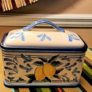 Lemon Theme Ceramic Pot